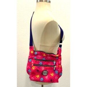 Jinqiaoer Pink Floral Crossbody bag